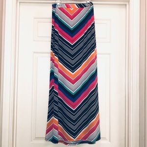 Chevron Maxi Skirt Size-Large